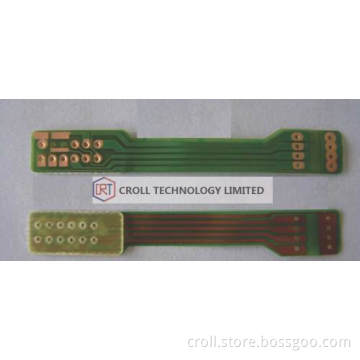 Single Layer Flexible Printed Circuit Board -fpc Green Solder Mask Fr4 Stiffener 
